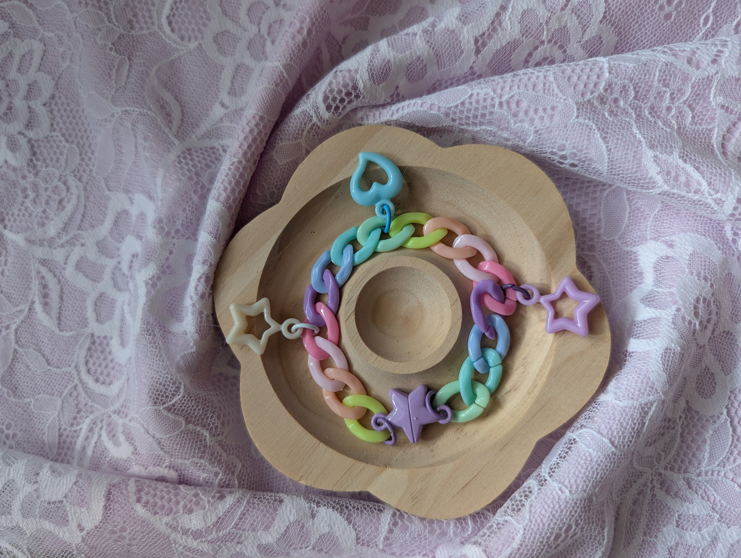 Pastel Me- Bracelet chaine rainbow