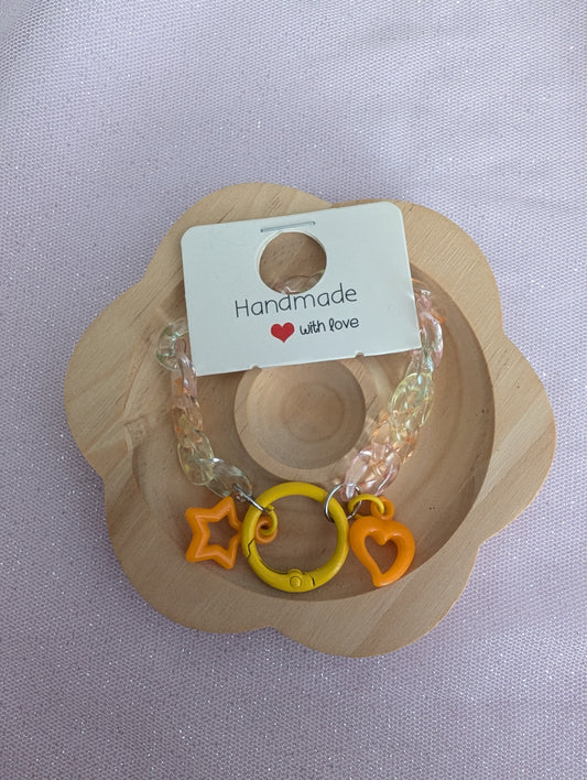 Pastel Me- Bracelet chaine clear