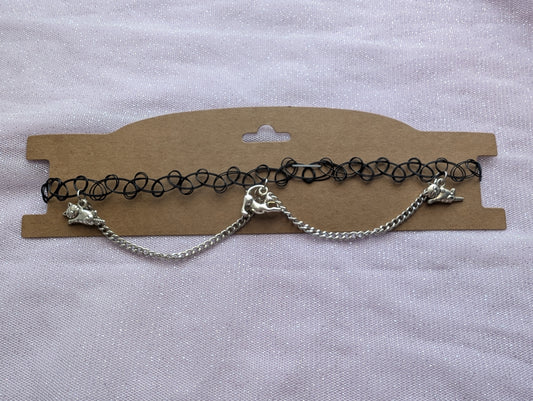 Choker Silver fur