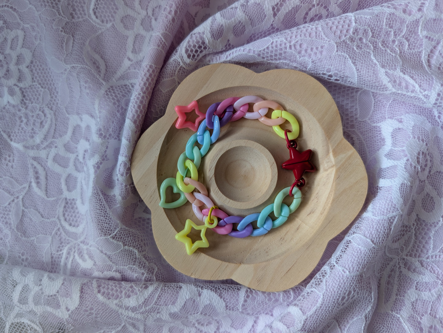 Pastel Me- Bracelet chaine rainbow