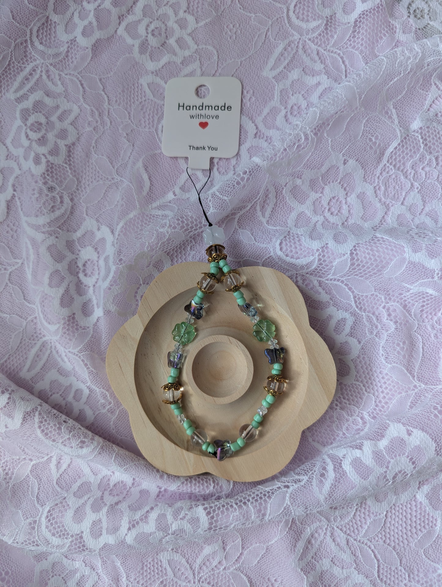 Charm de téléphone en verre