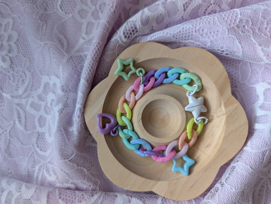 Pastel Me- Bracelet chaine rainbow