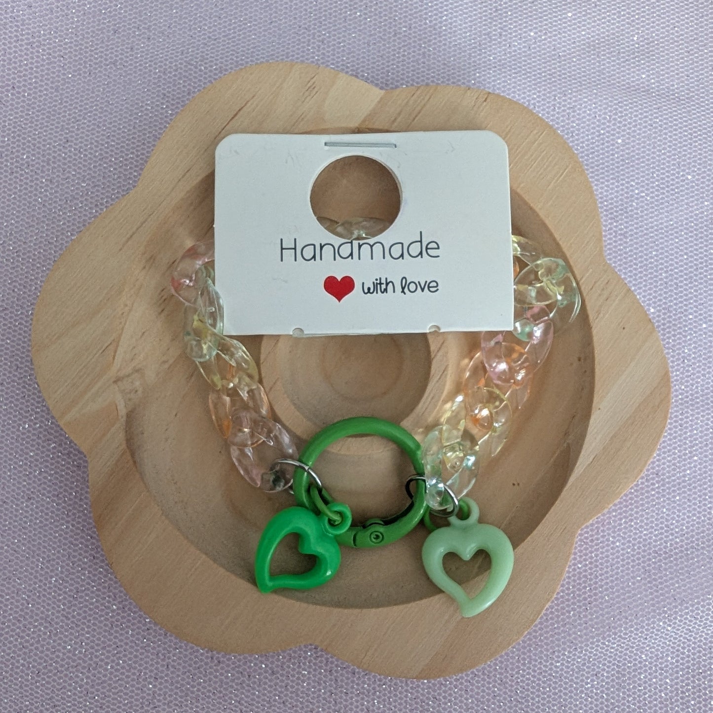 Pastel Me- Bracelet chaine clear