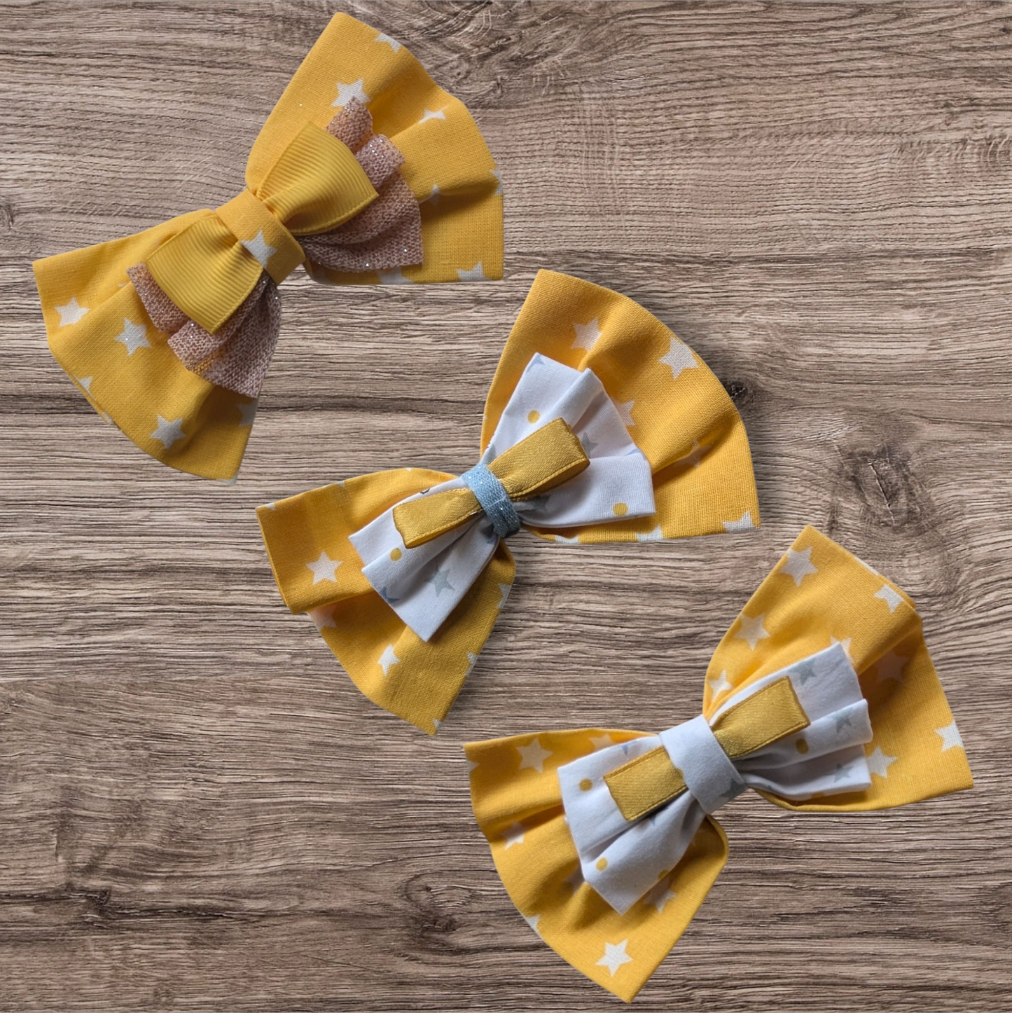 Barrette noeud en tissu