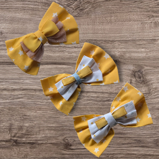 Barrette noeud en tissu