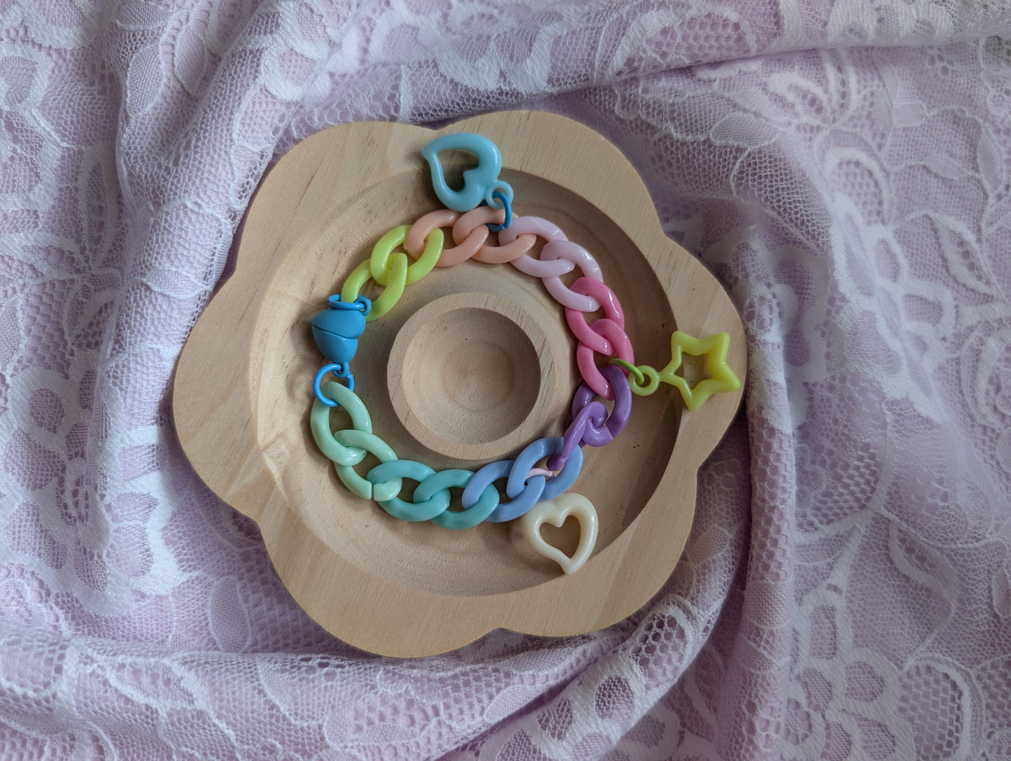 Pastel Me- Bracelet chaine block