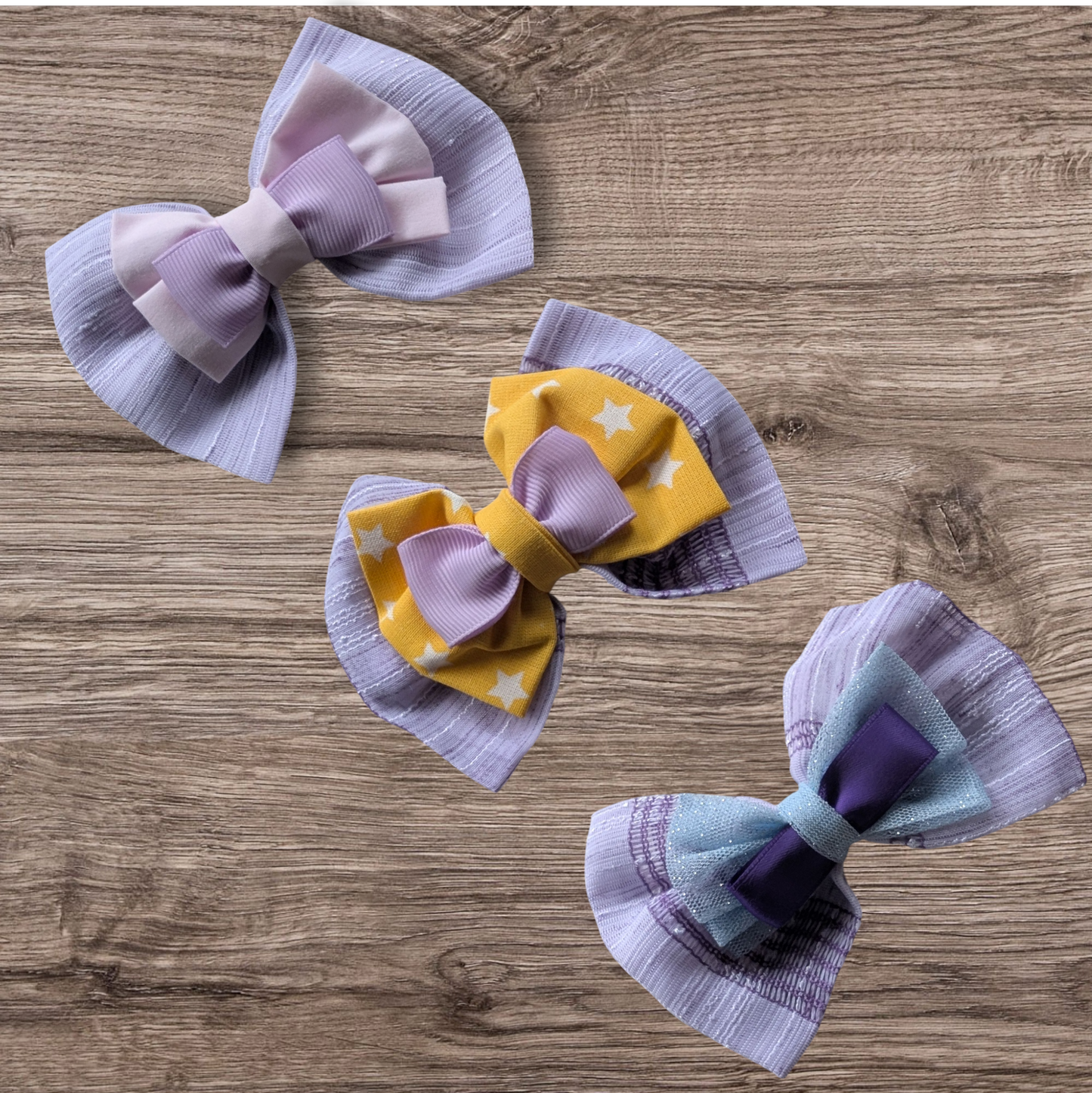 Barrette noeud en tissu