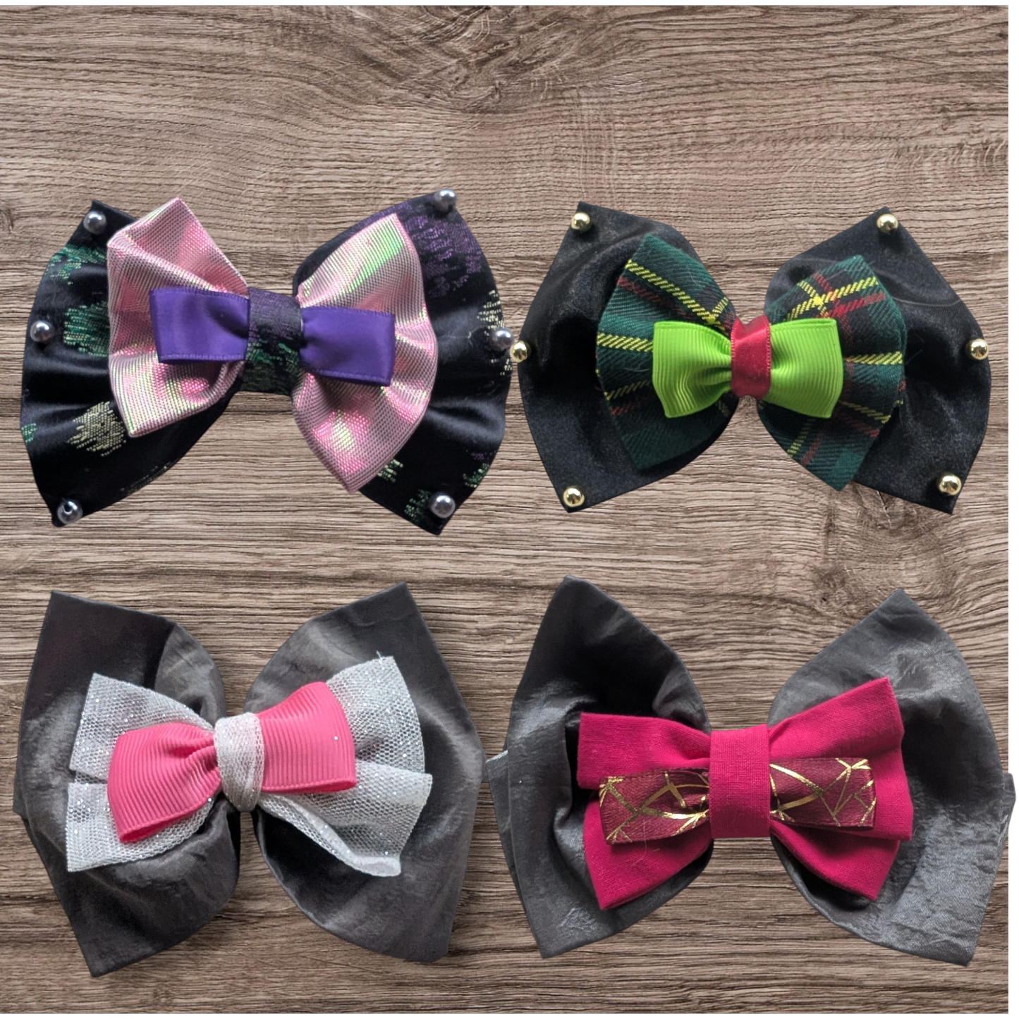 Barrette noeud en tissu