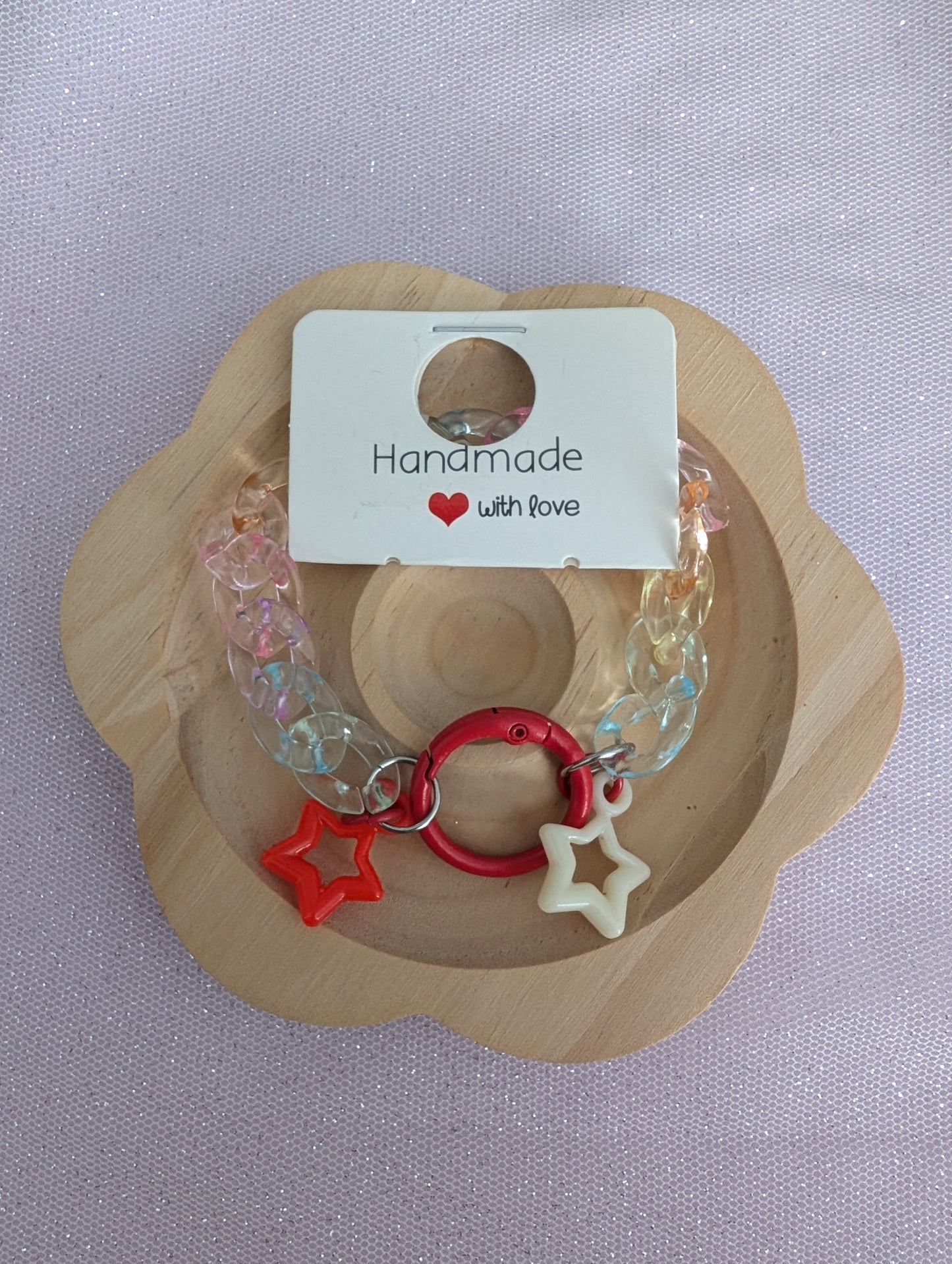 Pastel Me- Bracelet chaine clear