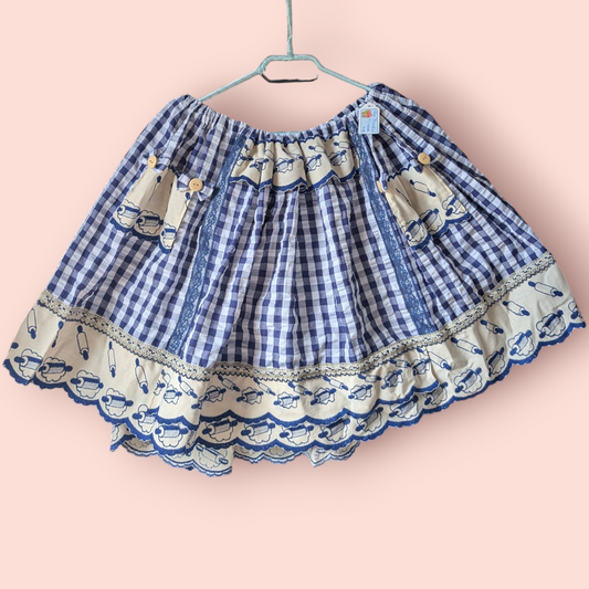 Jupe country lolita réglable