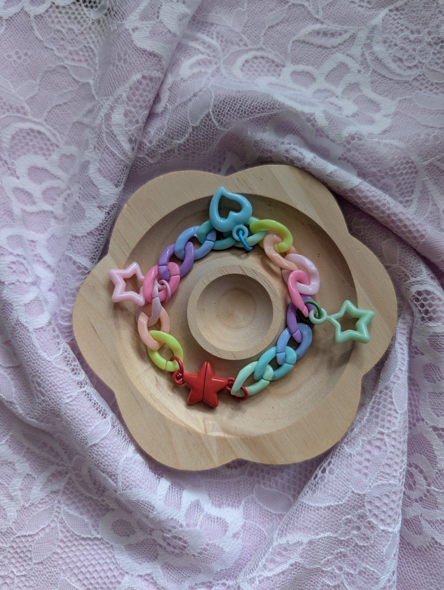 Pastel Me- Bracelet chaine rainbow