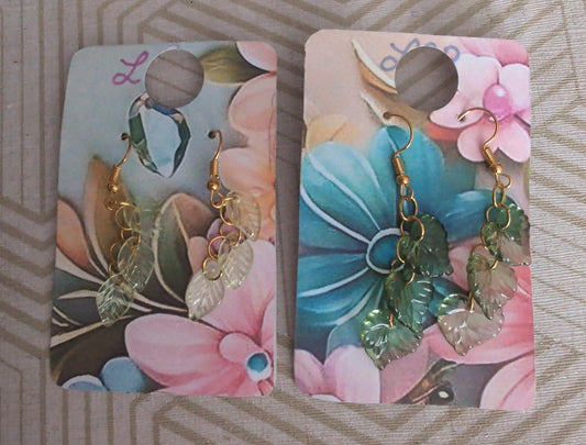 Boucles d'oreilles feuilles