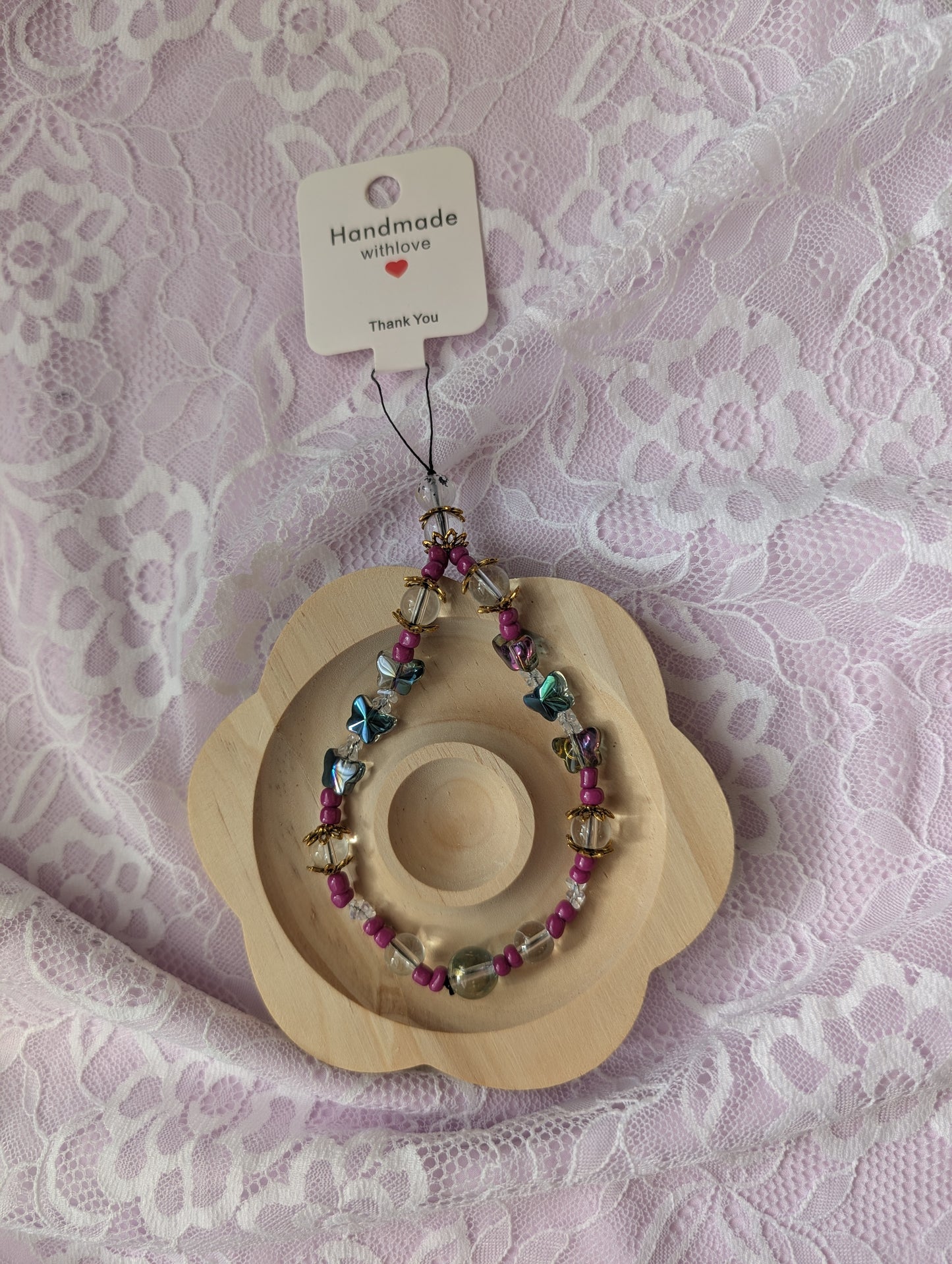 Charm de téléphone en verre