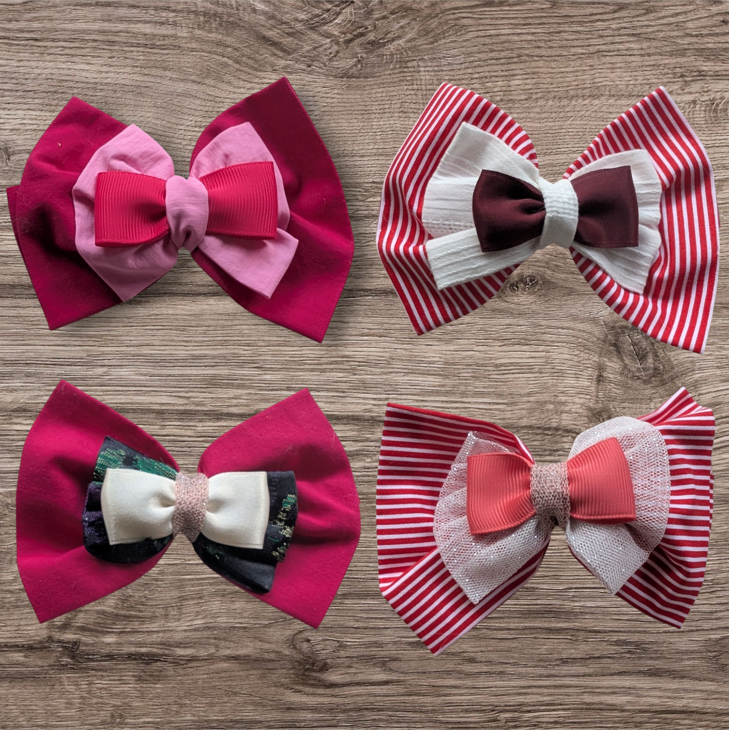 Barrette noeud en tissu