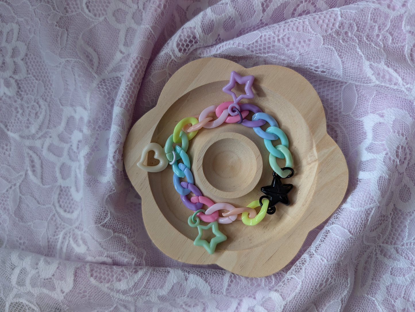 Pastel Me- Bracelet chaine rainbow