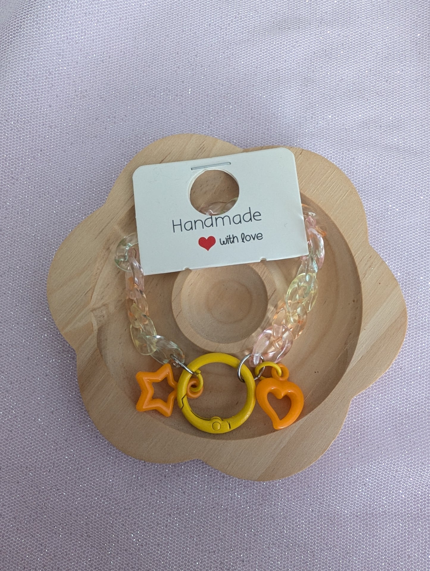 Pastel Me- Bracelet chaine clear