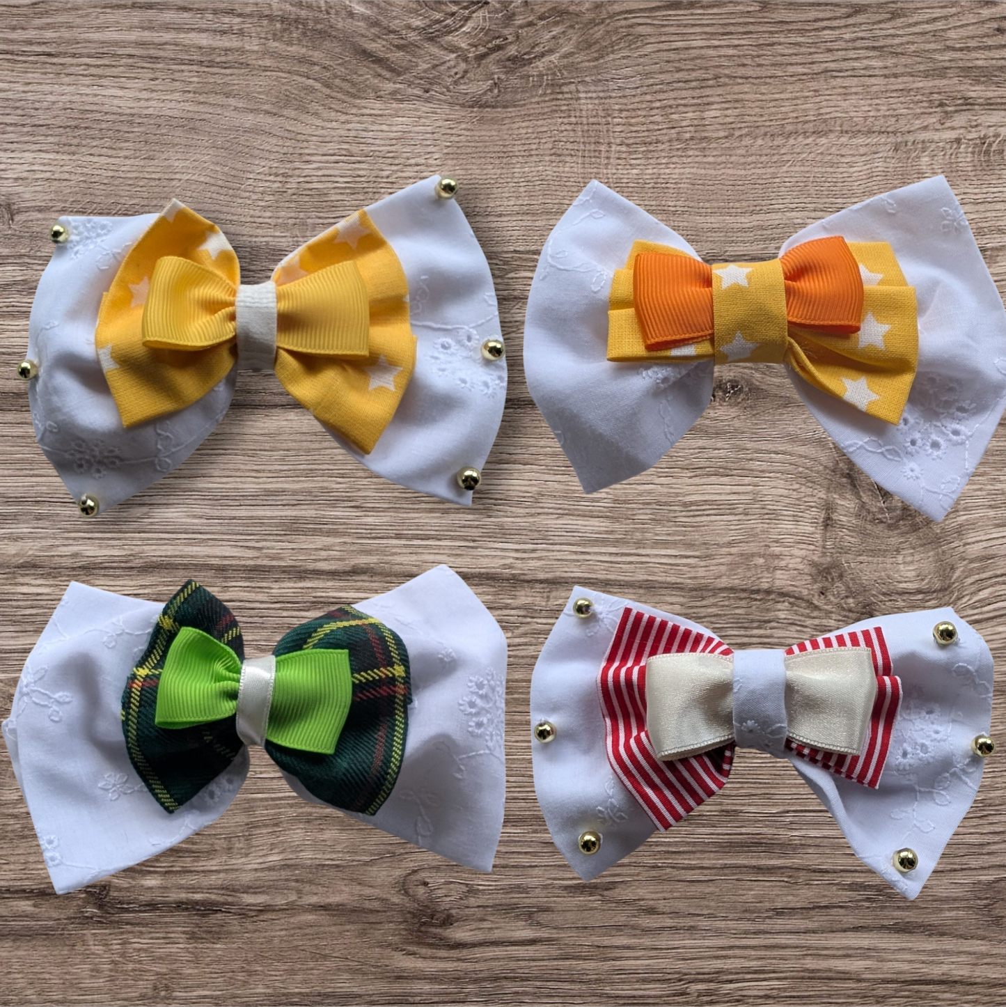 Barrette noeud en tissu