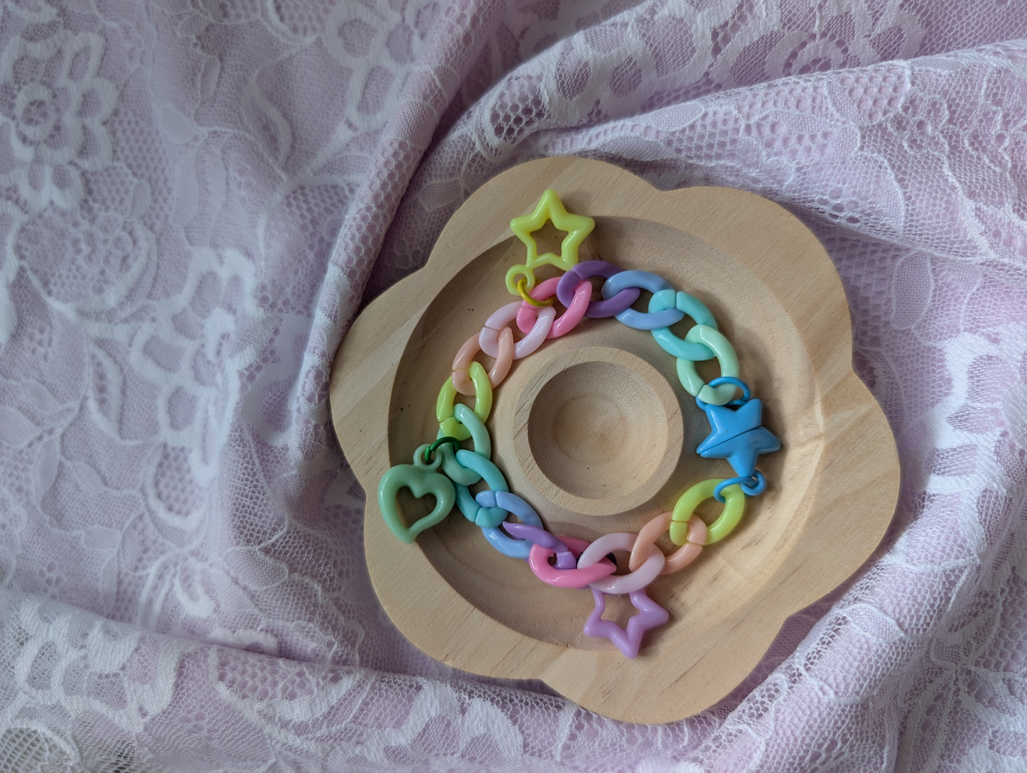 Pastel Me- Bracelet chaine rainbow