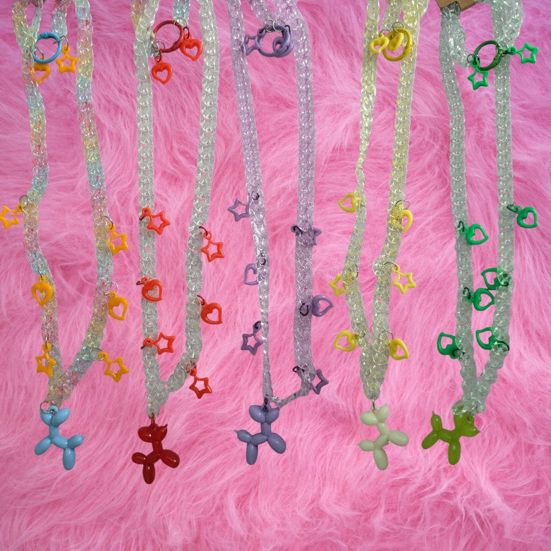 Pastel Me- Ensemble collier et bracelet Clear