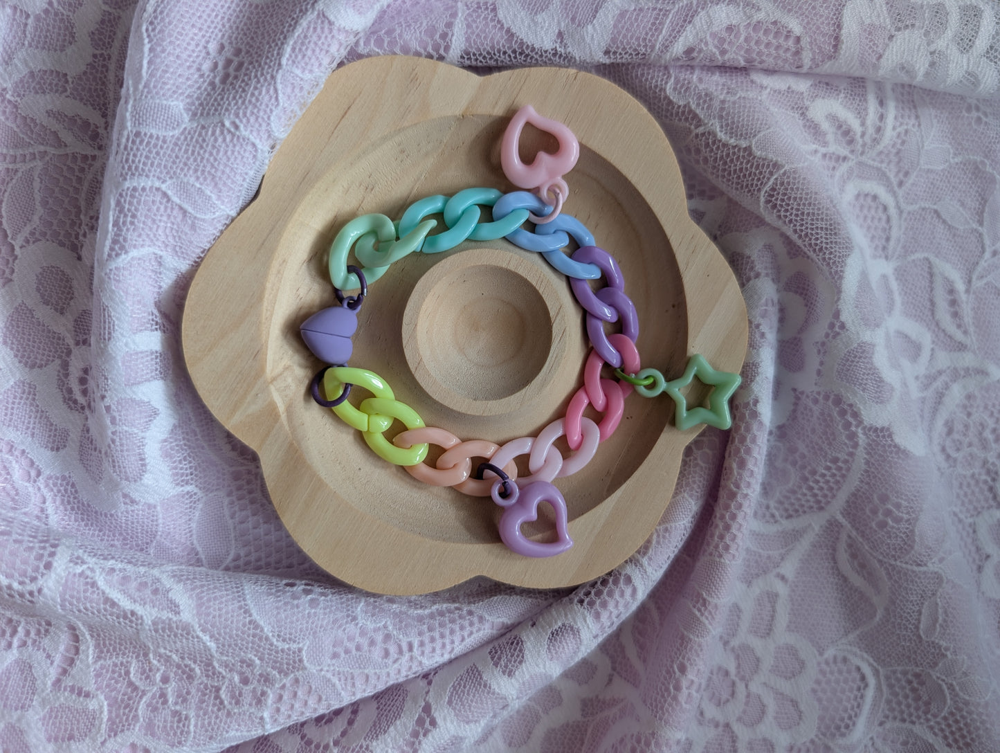 Pastel Me- Bracelet chaine block
