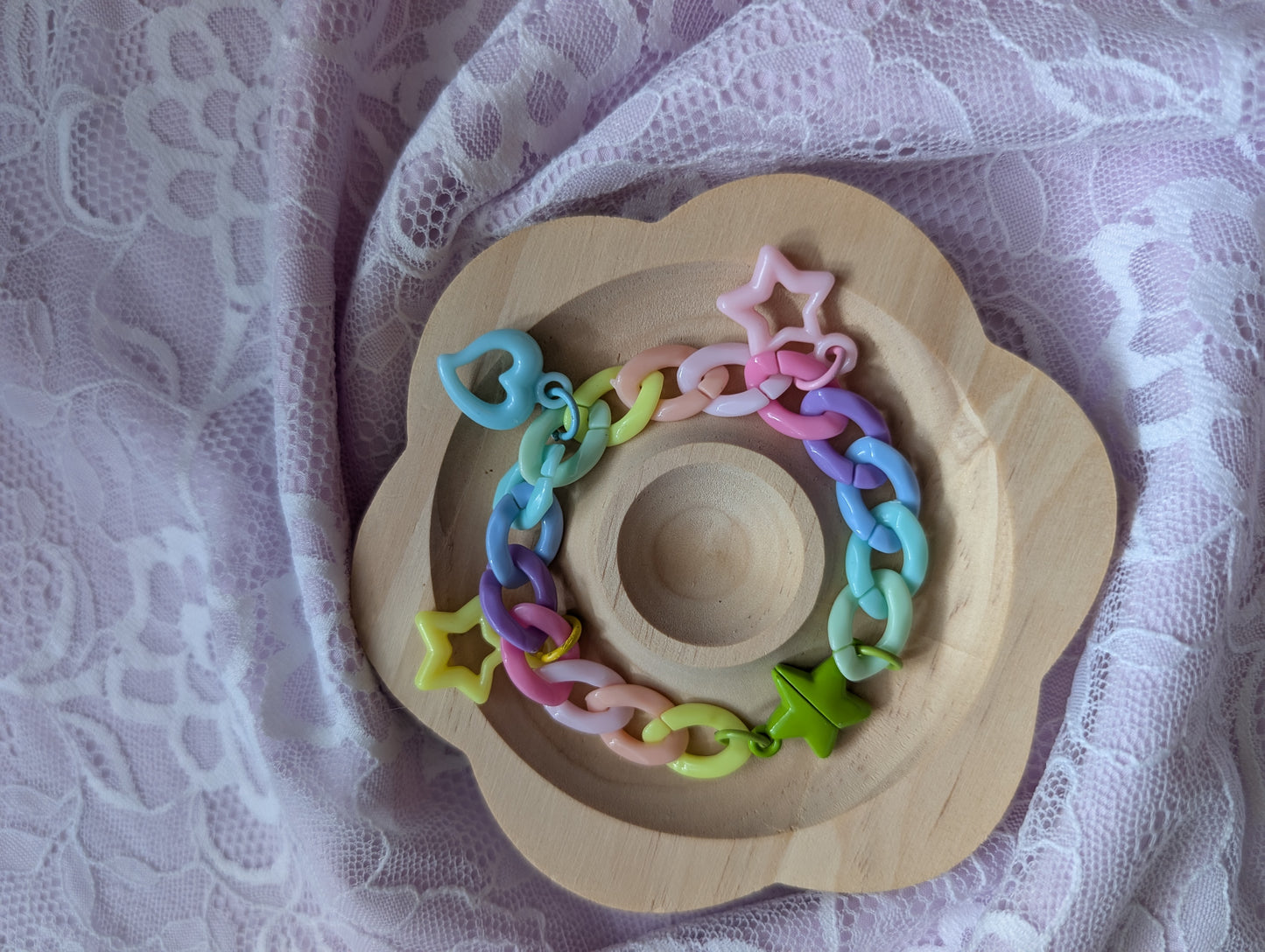 Pastel Me- Bracelet chaine rainbow