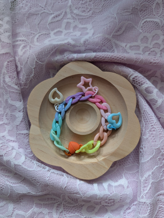 Pastel Me- Bracelet chaine block