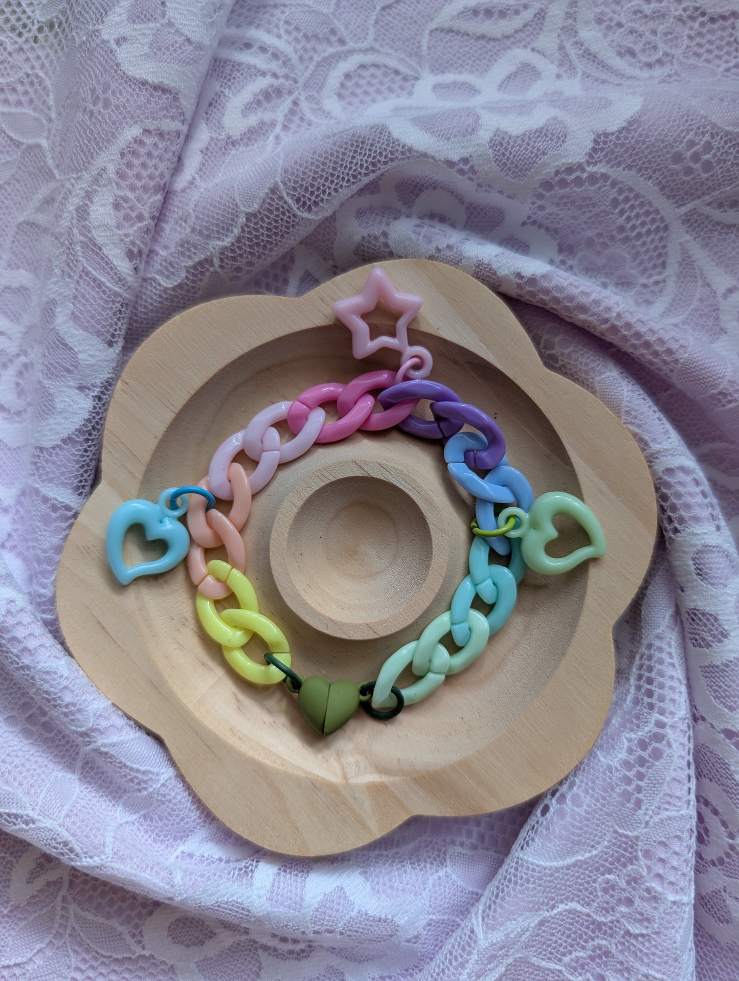 Pastel Me- Bracelet chaine block
