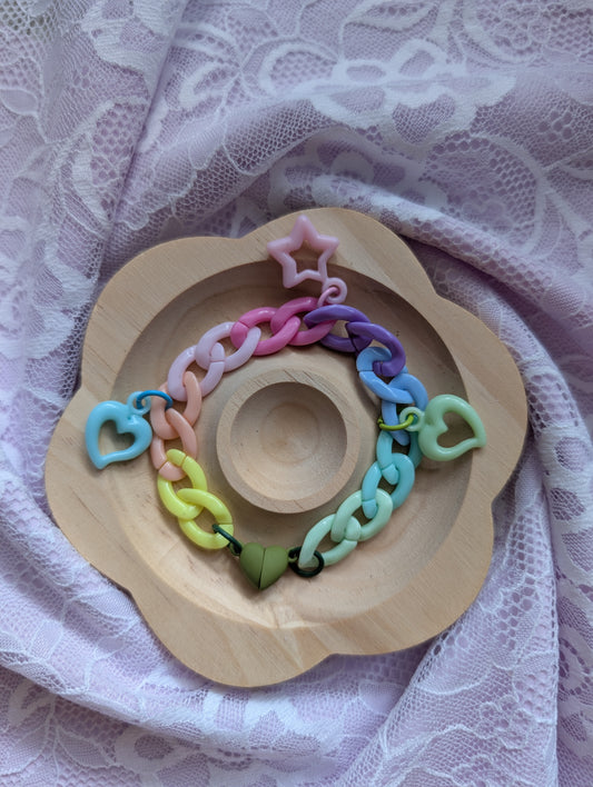 Pastel Me- Bracelet chaine block