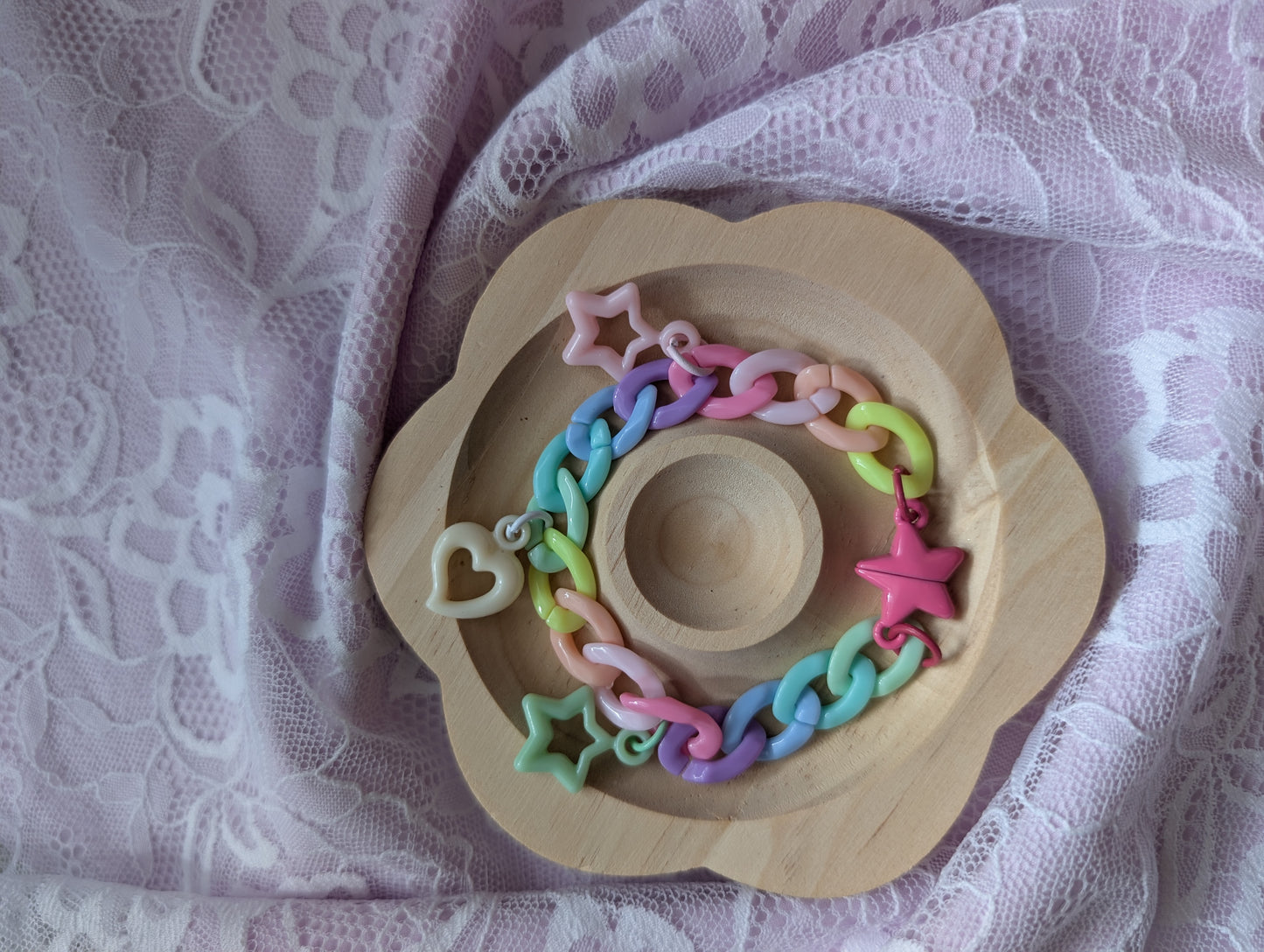 Pastel Me- Bracelet chaine rainbow